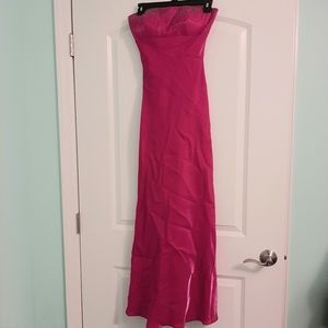 Magenta Sleeveless Gown by Cache